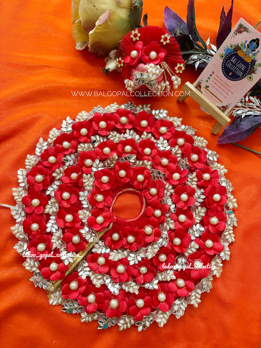 Heavy poshak for laddu gopal with pagdi