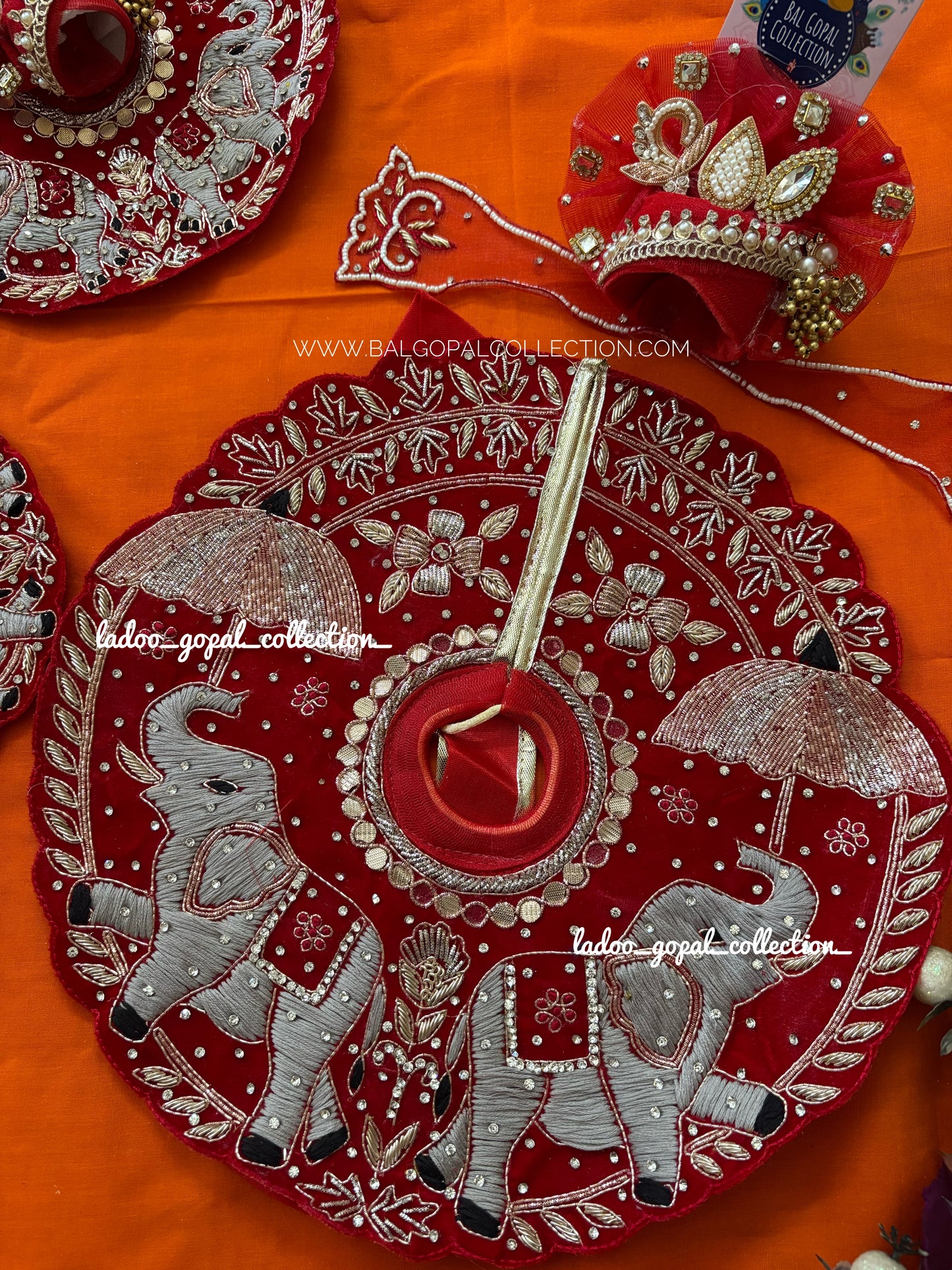 Royal elephant poshak for laddu gopal