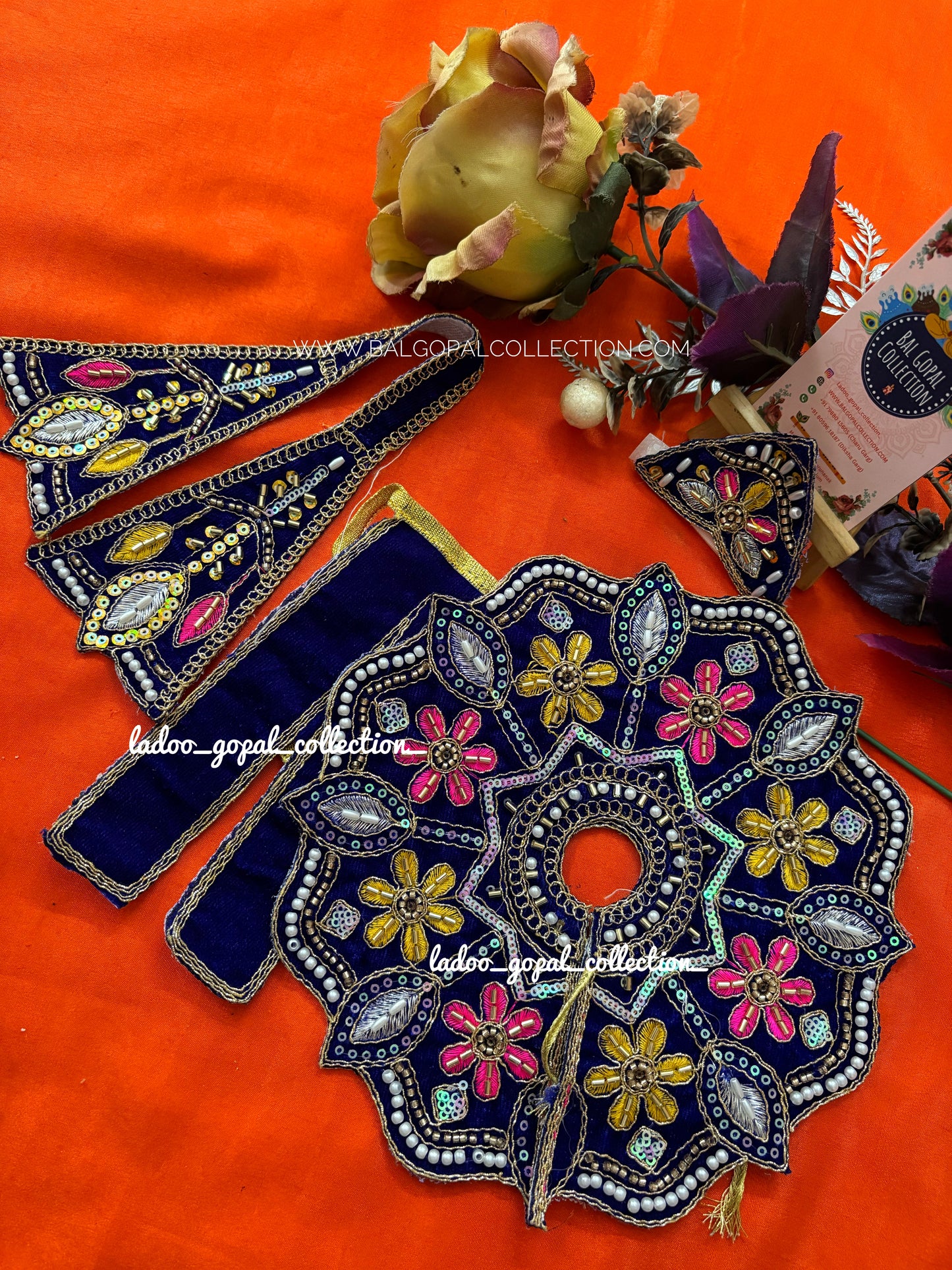 Heavy velvet poshak for laddu gopal