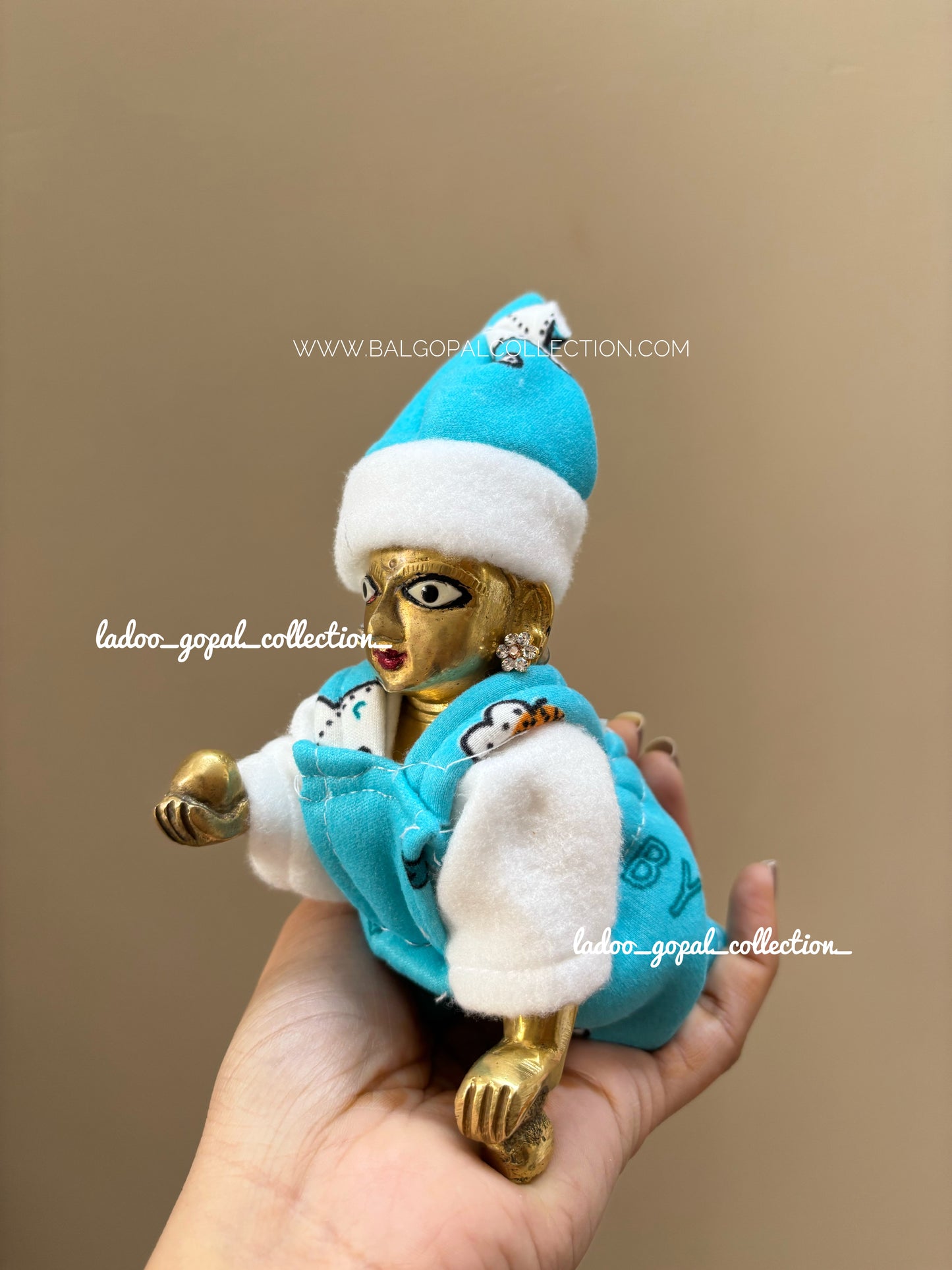 Winter bib suit for laddu gopal (2 pcs)