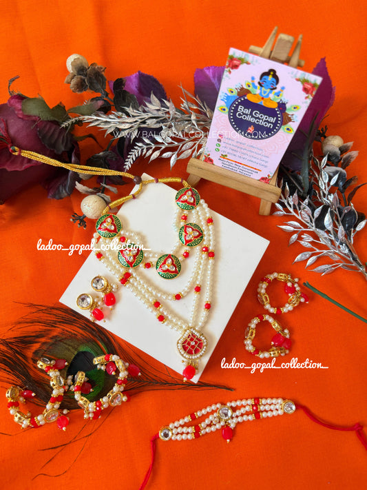 Heavy shringar set for radha krishna