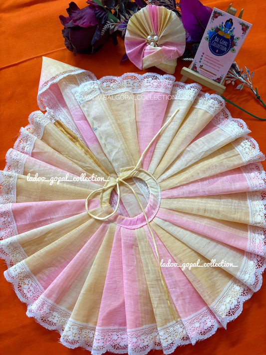 Pure cotton pastel poshak for laddu gopal