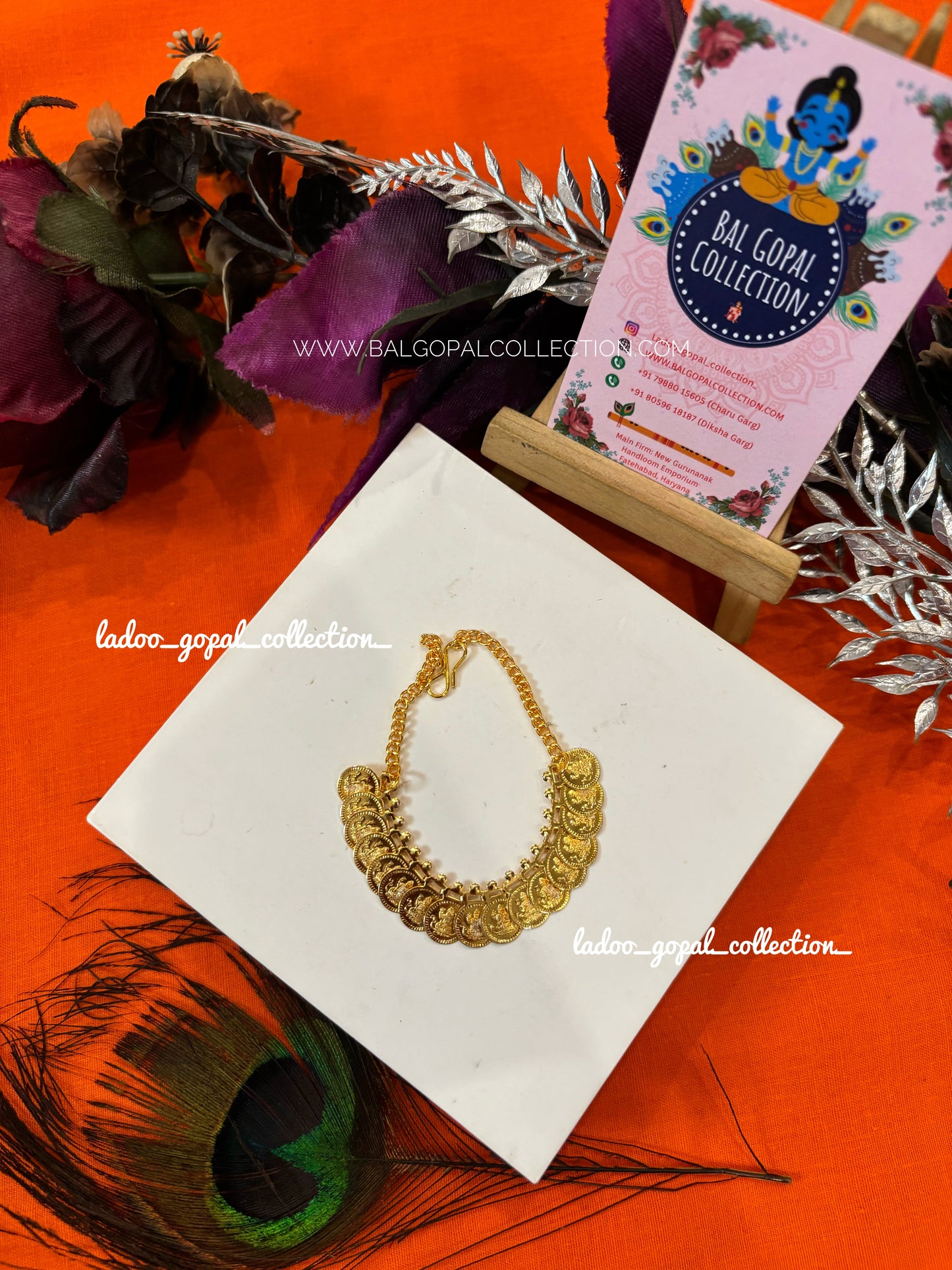 Gold ginni mala for laddu gopal