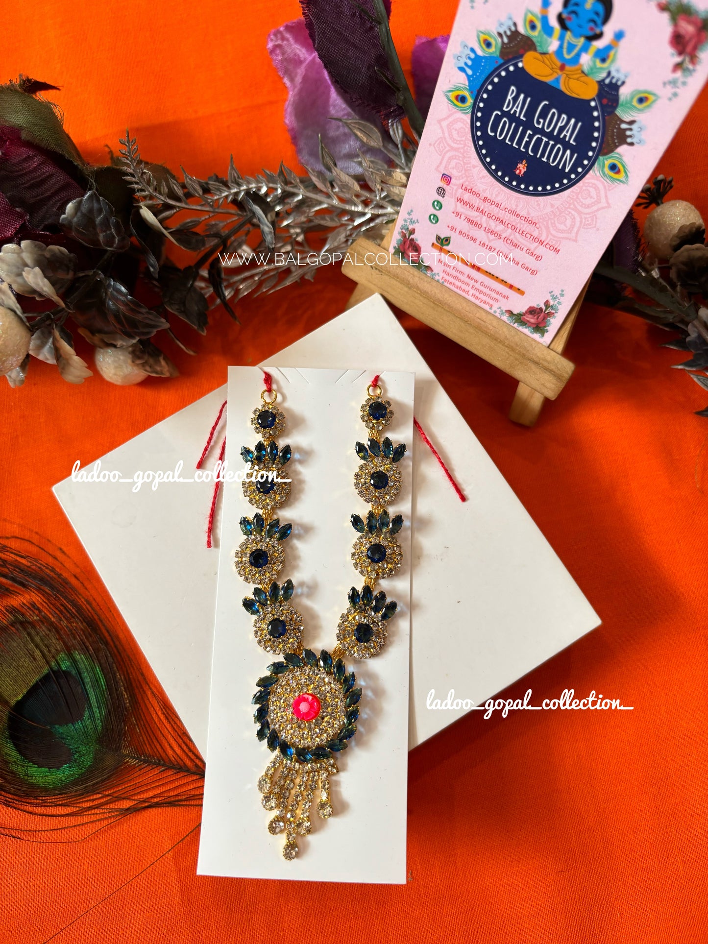 Premium long mala for radha krishna