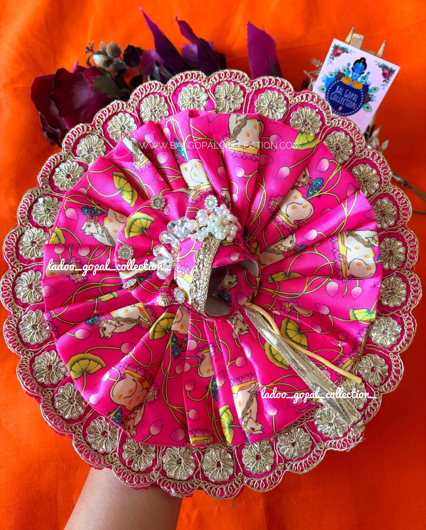 Pichavi cow poshak for laddu gopal