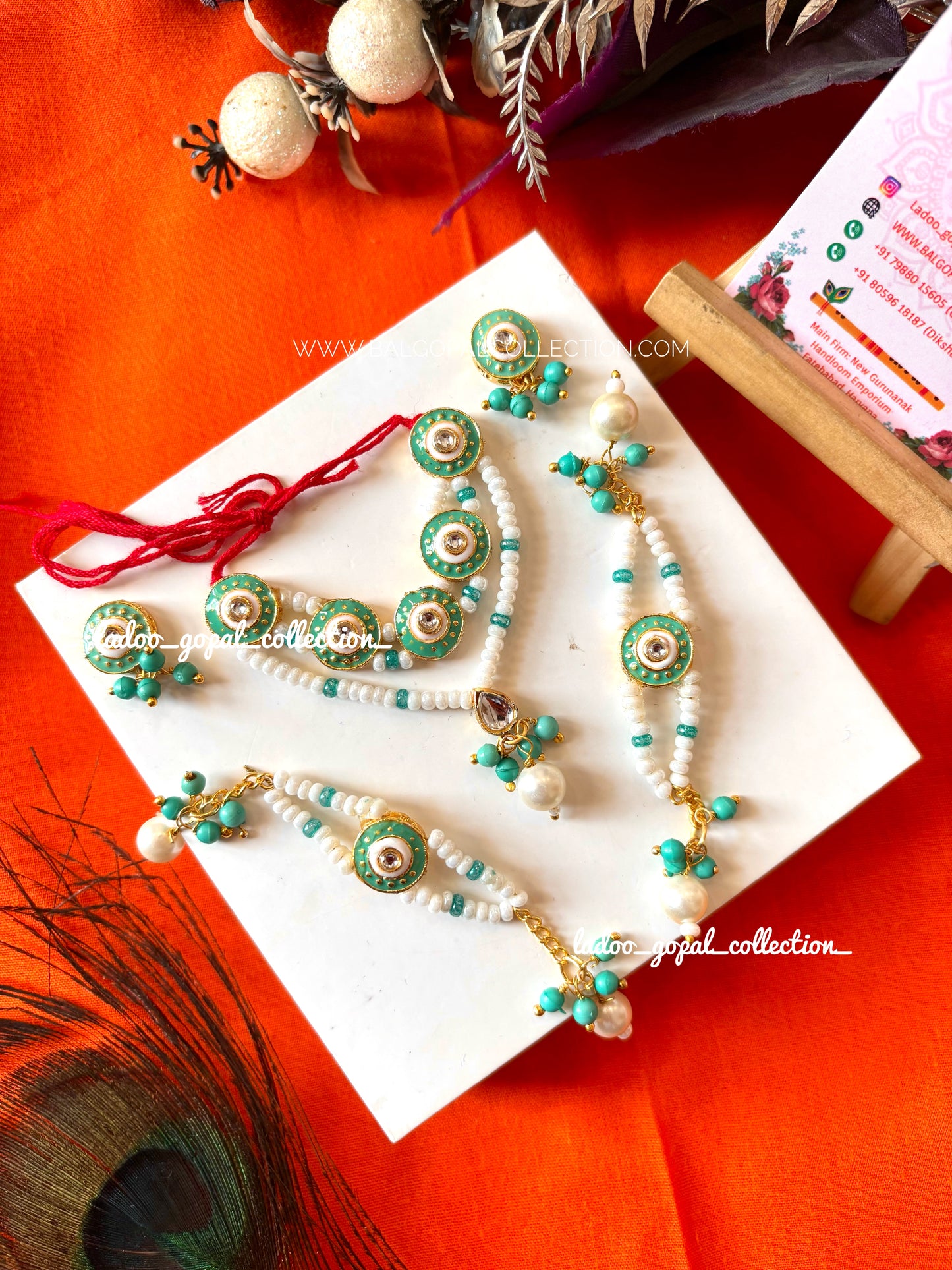 Shringar set for laddu gopal/ radha rani size 4-5-6