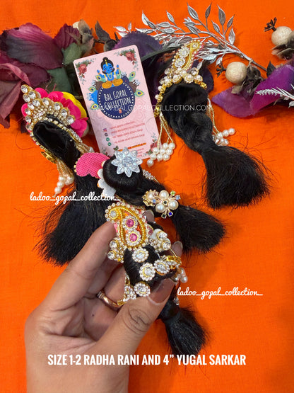 Heavy kesh for radha rani size 1-2