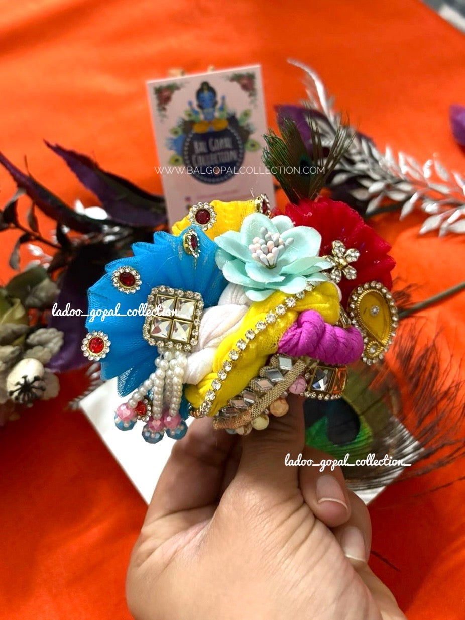 Heavy colorful pagdi for laddu gopal