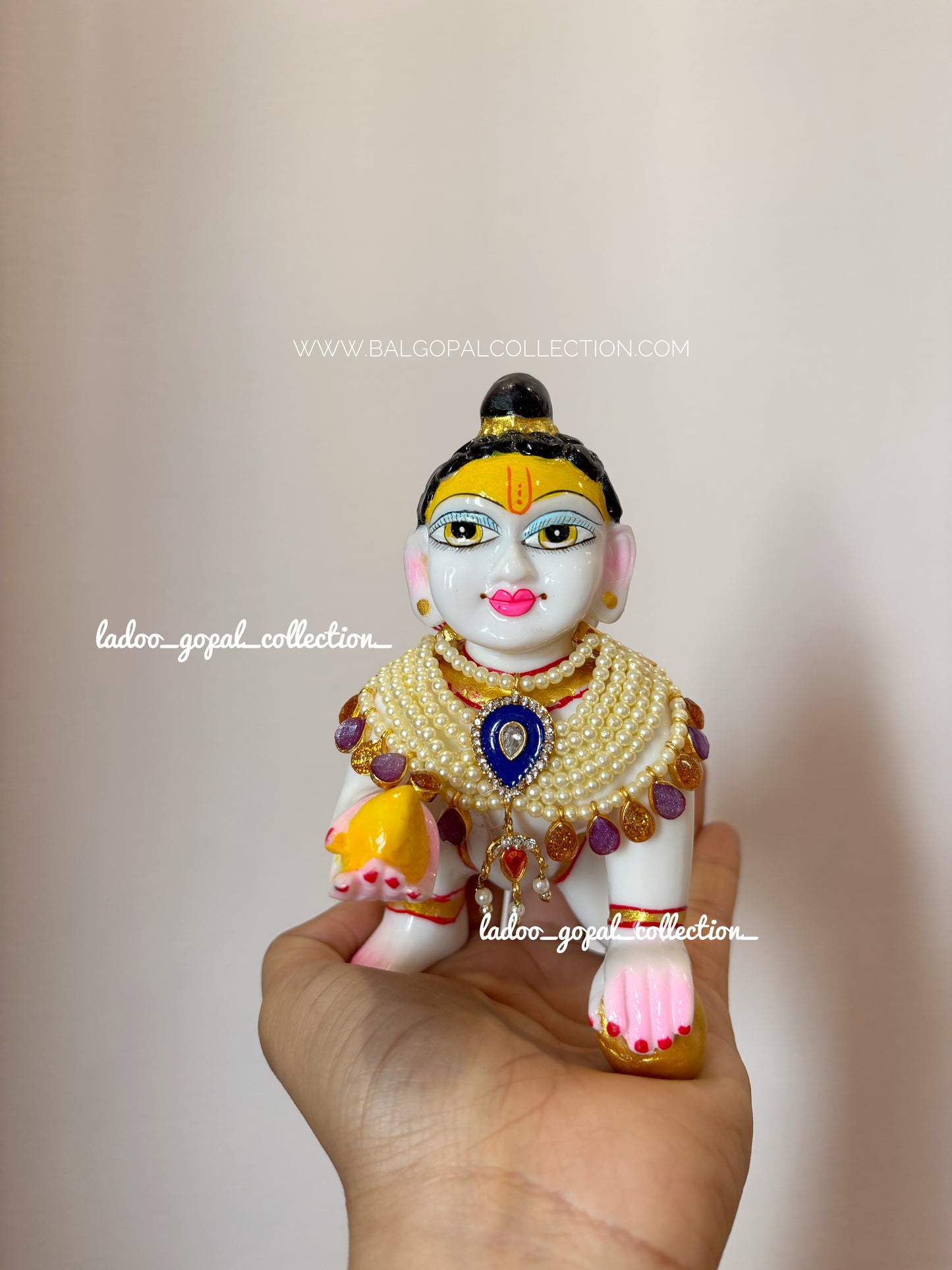 Heavy moti mala for laddu gopal for size 5-6-7
