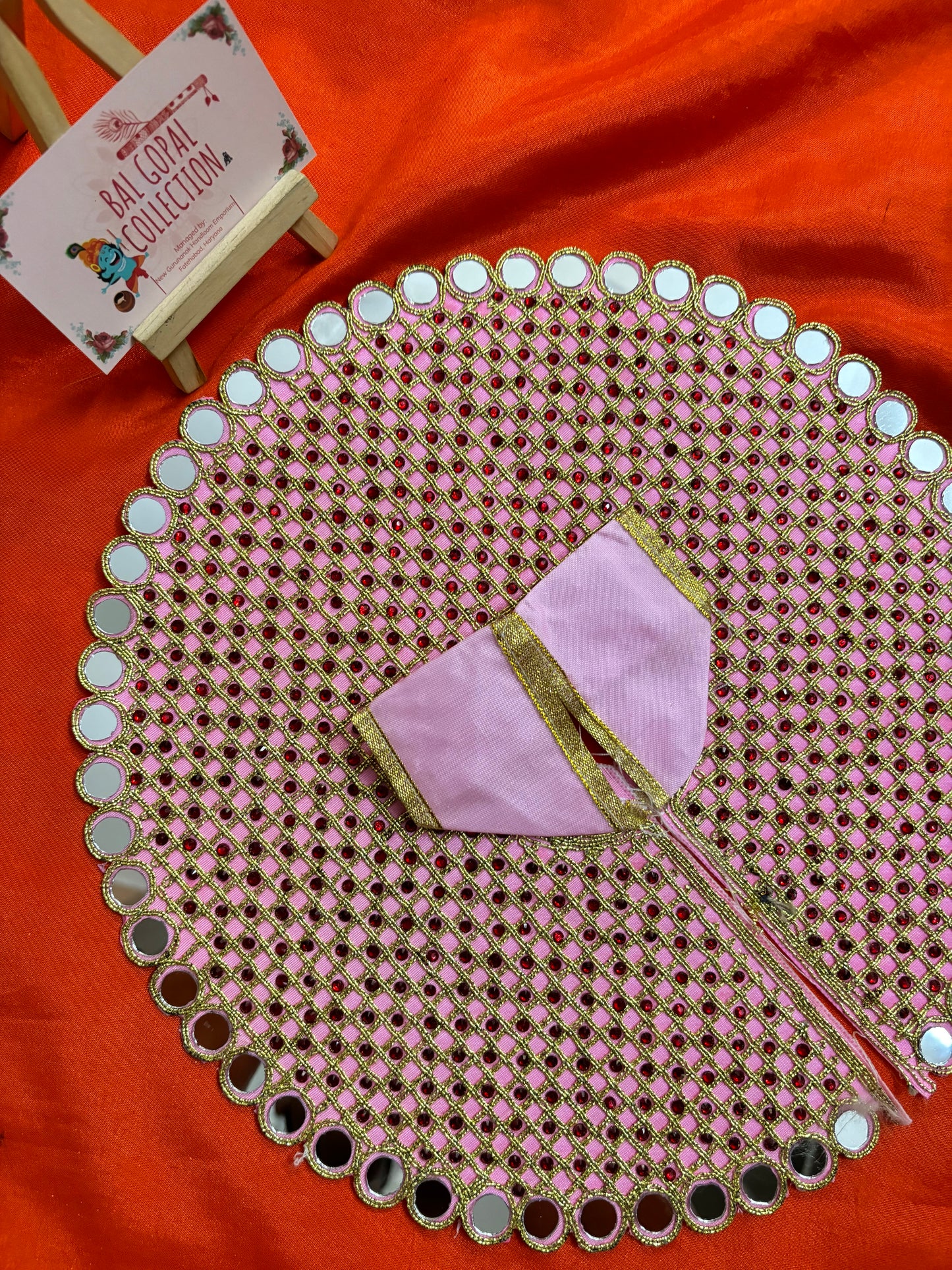 Mirror poshak for laddu gopal