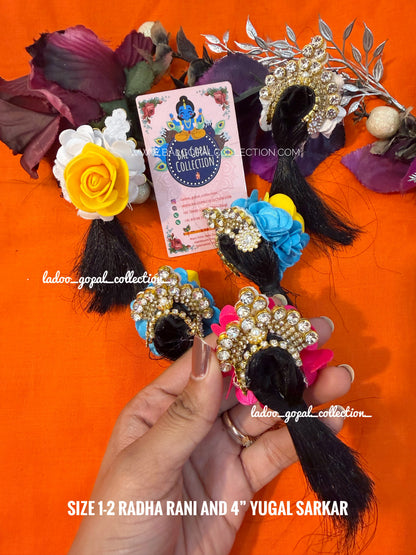 Heavy kesh for radha rani size 1-2