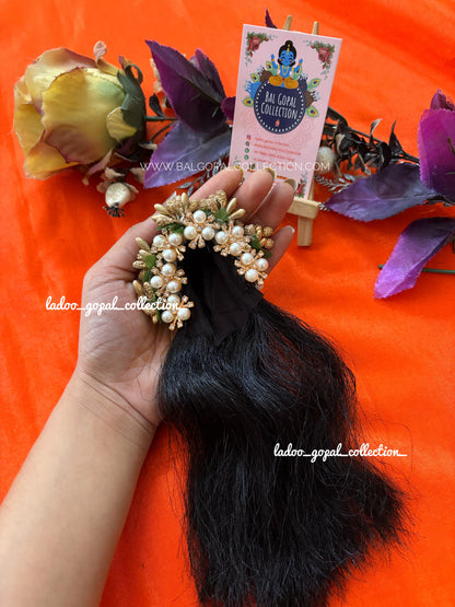 Heavy radha rani kesh with chandrika size 4-5