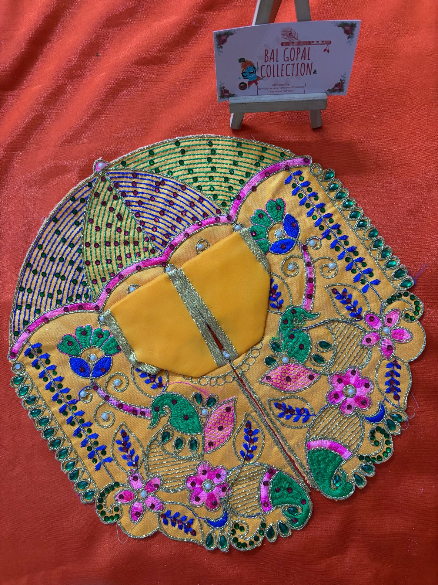 Summer peacock poshak for laddu gopal