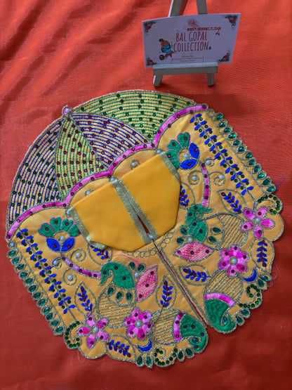 Summer peacock poshak for laddu gopal