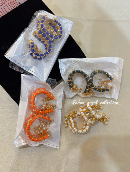 Heavy kundan bangles for laddu gopal
