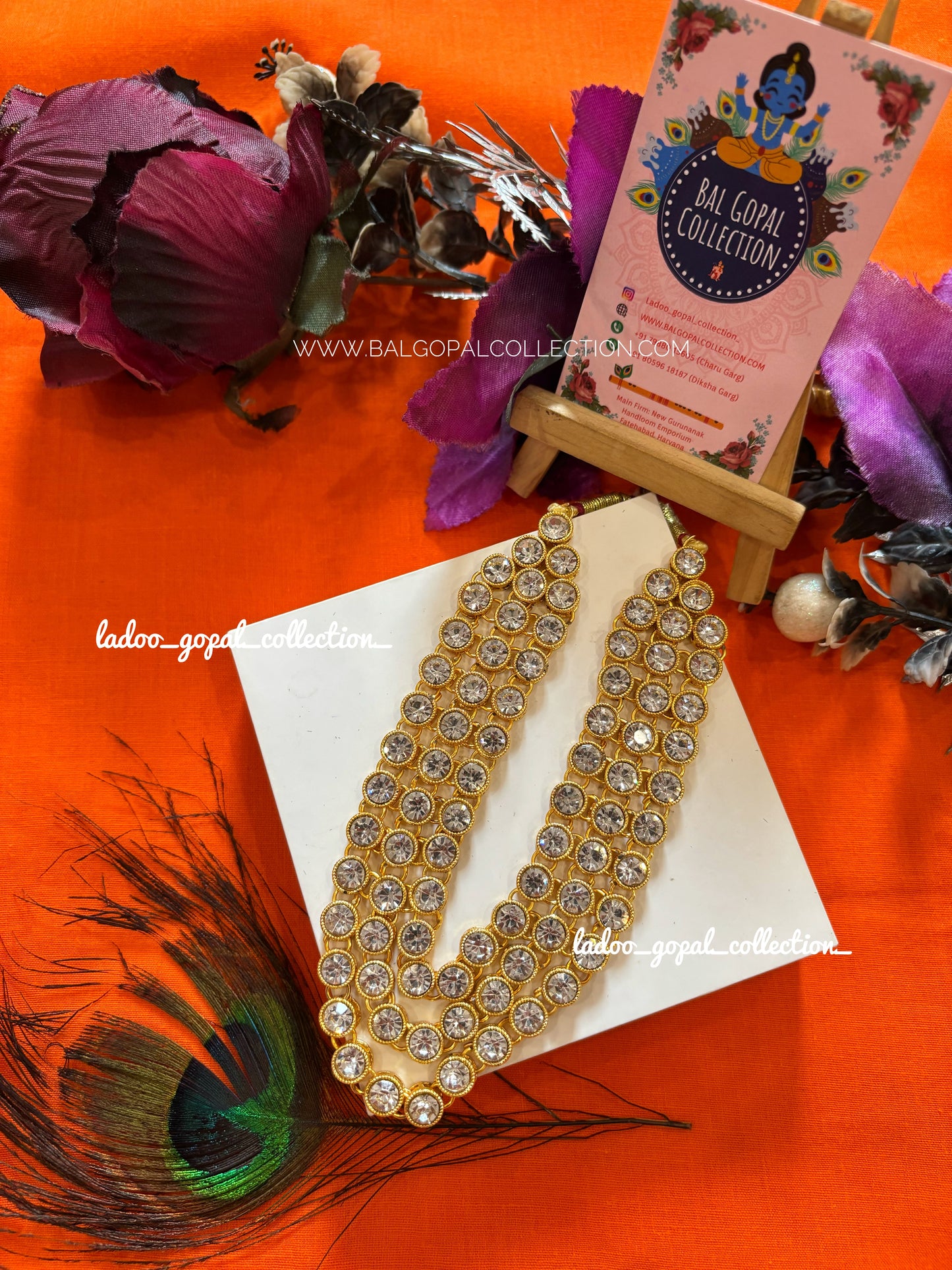 Luxury mala for Radha Krishna