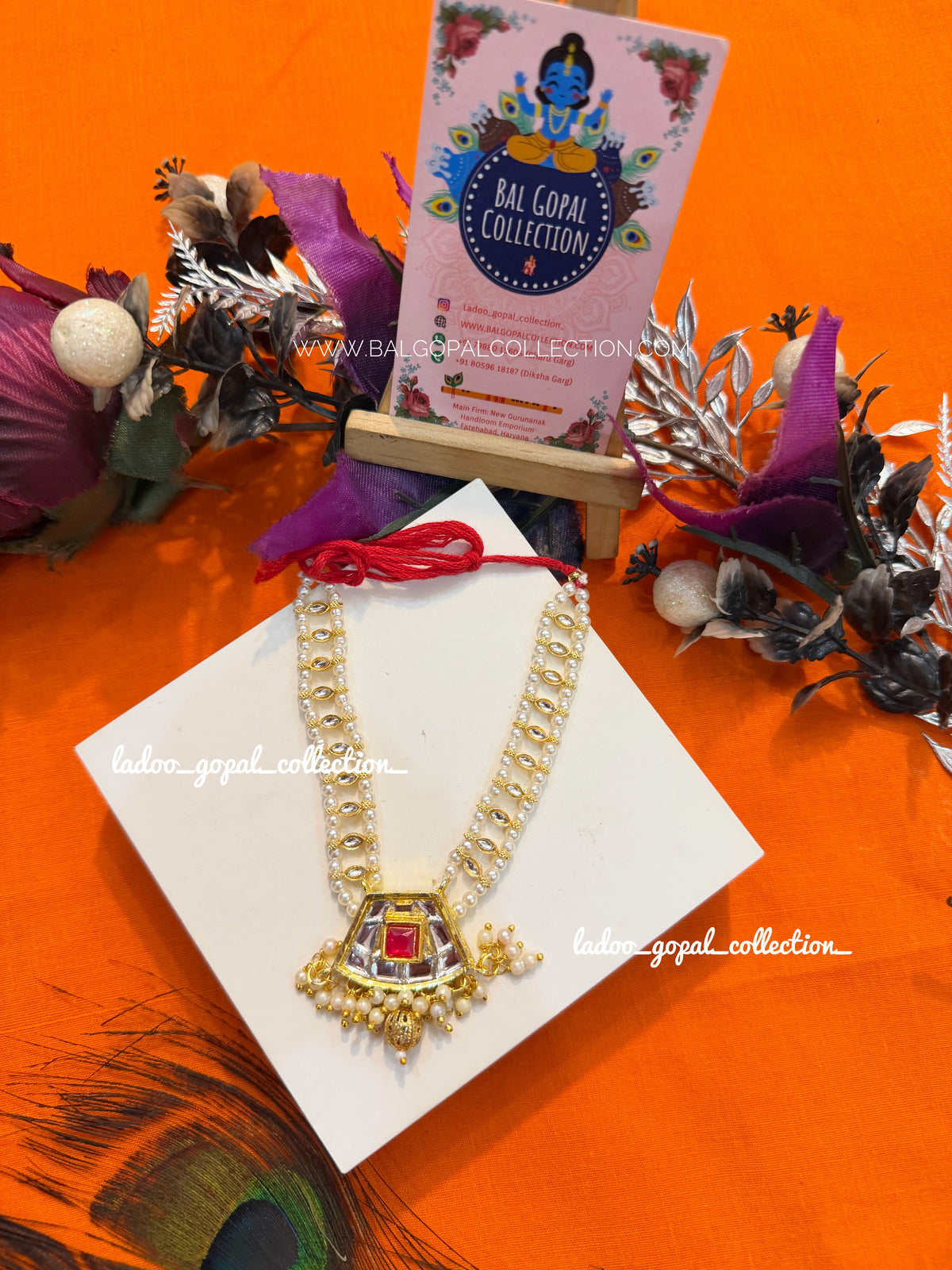 Heavy long mala for laddu gopal