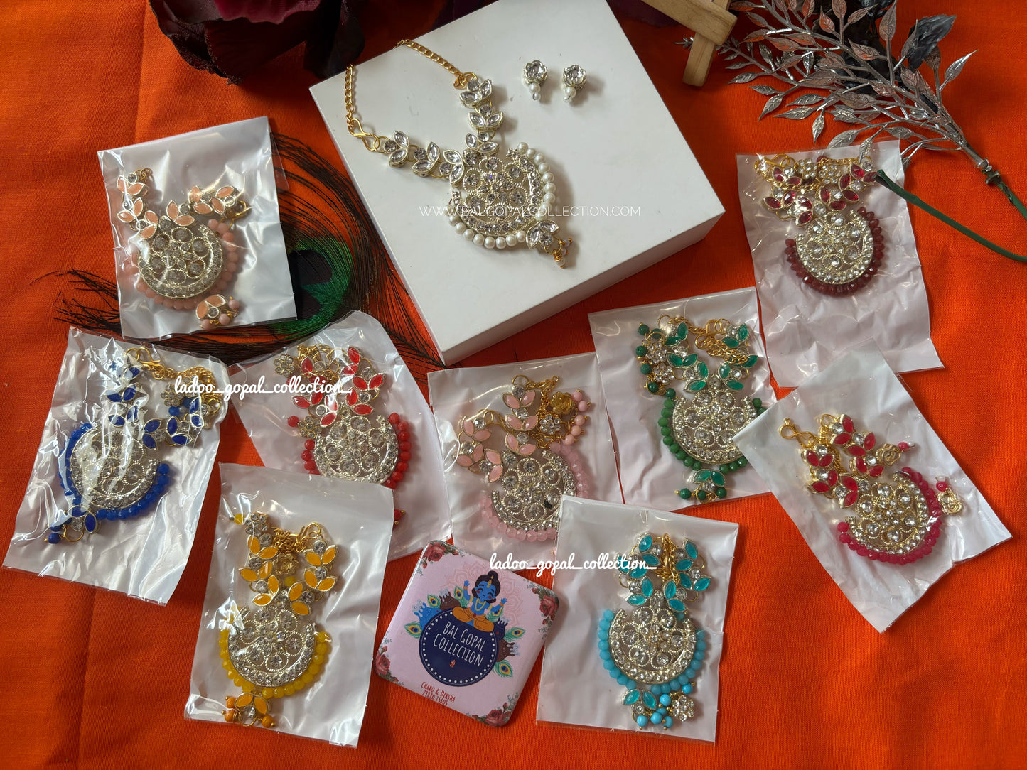 Premium kundan shringar for laddu gopal