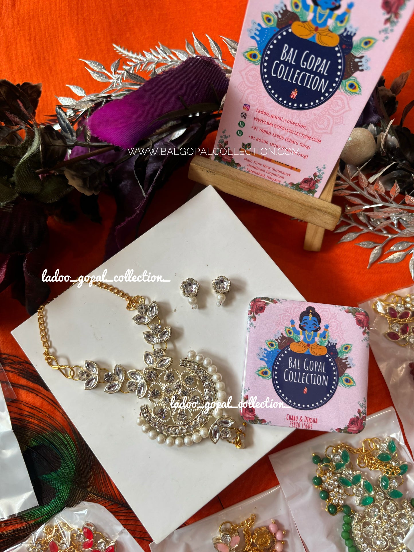 Premium kundan shringar for laddu gopal