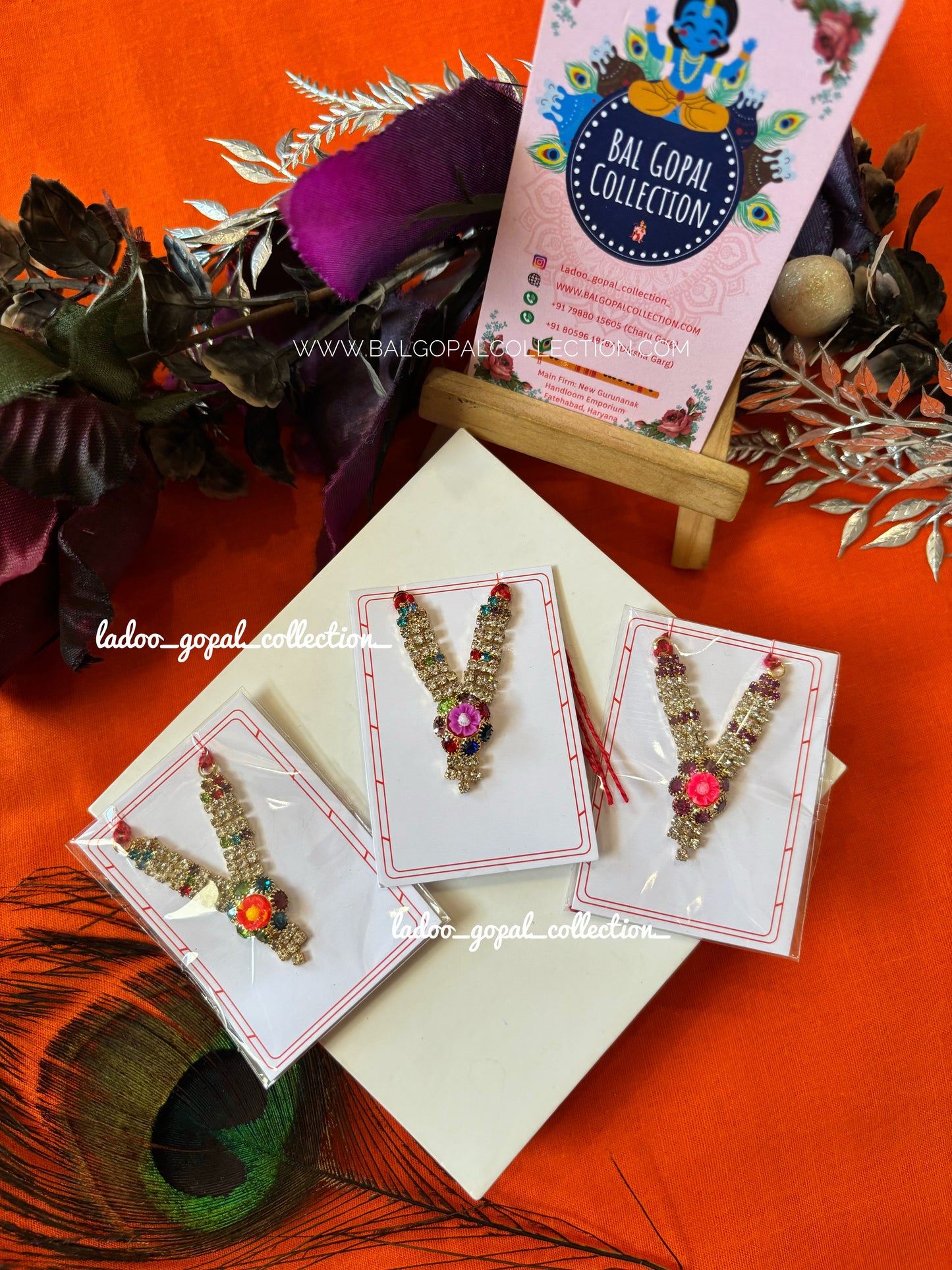 Small stone bangles for laddu gopal size 2-3-4