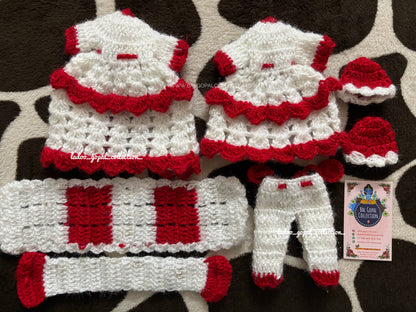 Woollen radha krishna poshak