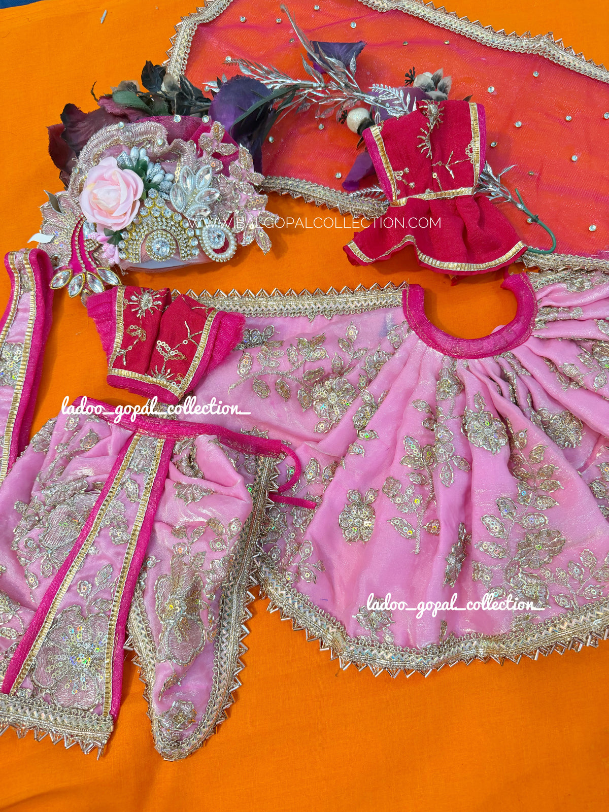 Premium Radha krishna poshak (RK set)
