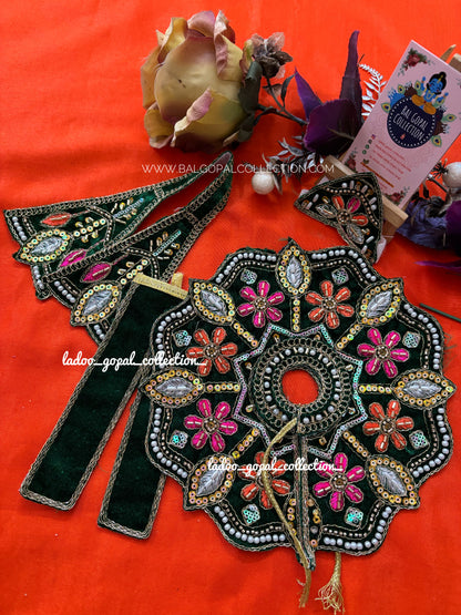 Heavy velvet poshak for laddu gopal