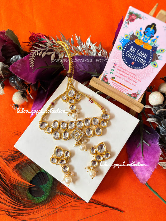 Shahi kundan shringar for radha rani