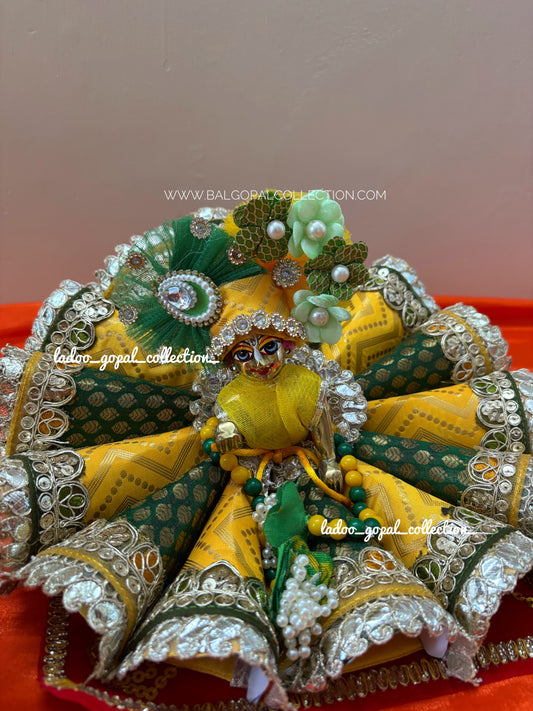Cone dress with pagdi for laddu gopal