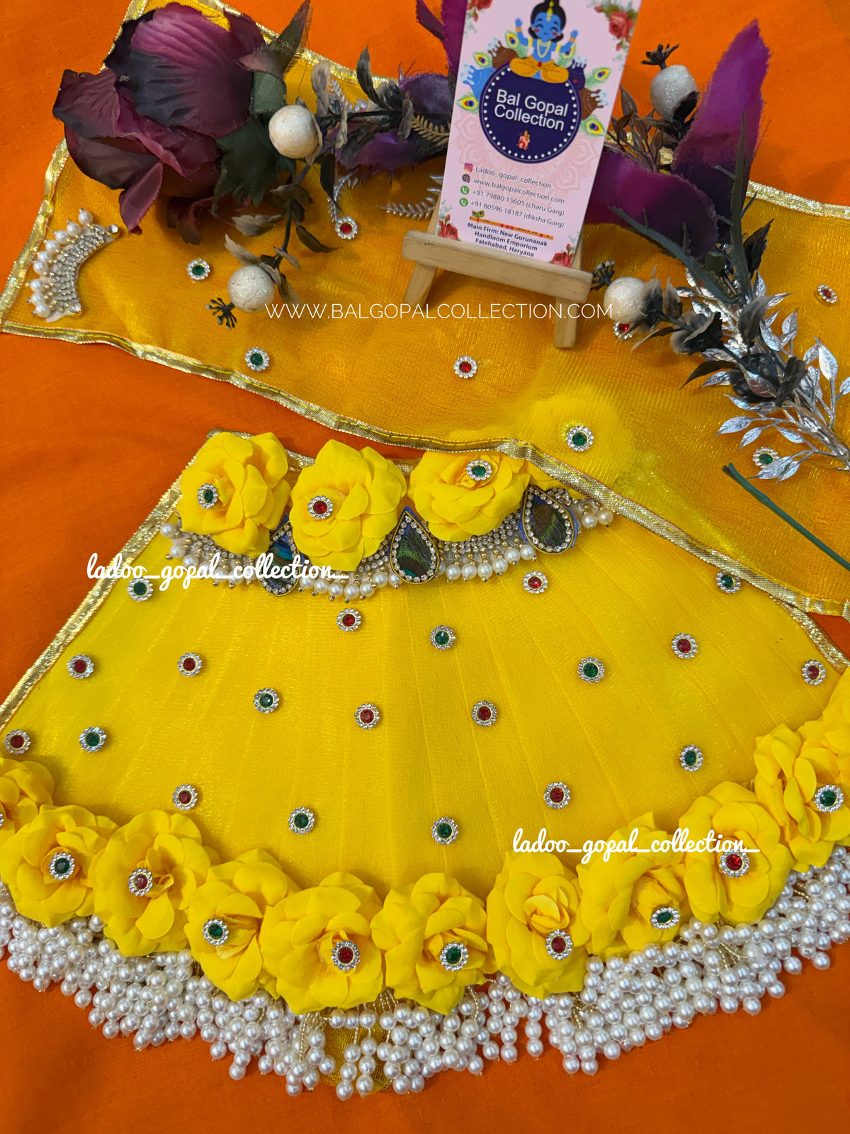 Premium yellow lehnga for mata rani