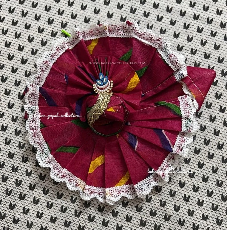 Pure cotton lehriya poshak for laddu gopal