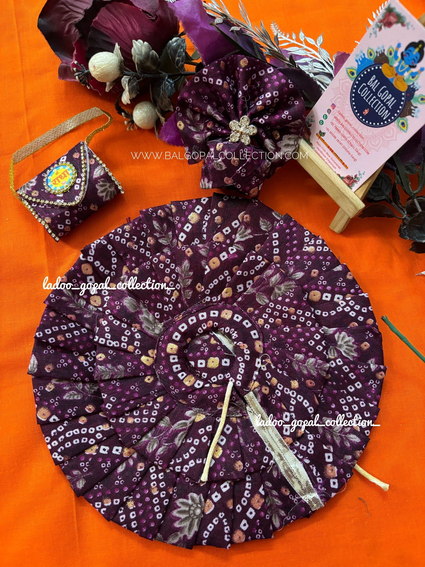 Cotton poshak for laddu gopal