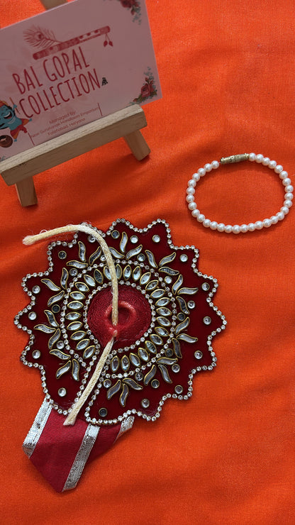 Red kundan poshak size 0-1