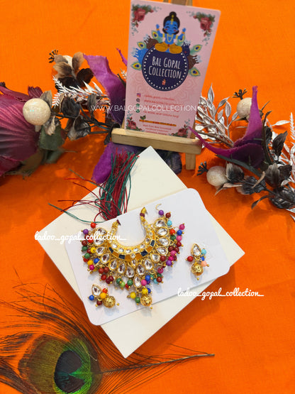 Shahi kundan mala for laddu gopal