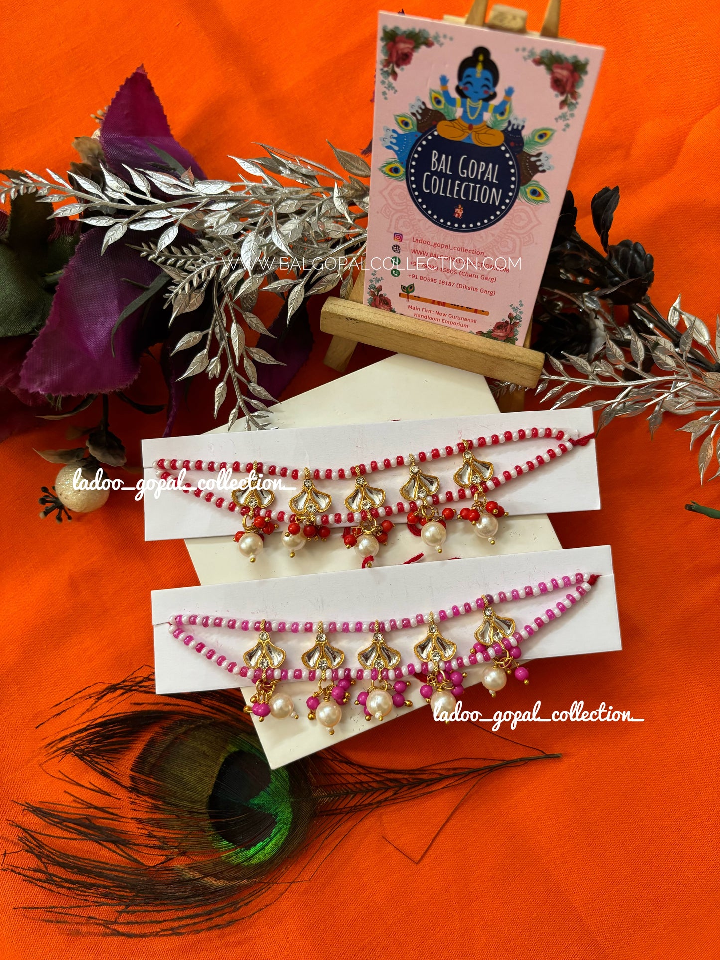 Heavy kamarbandh for Radha Krishna (2 pcs)