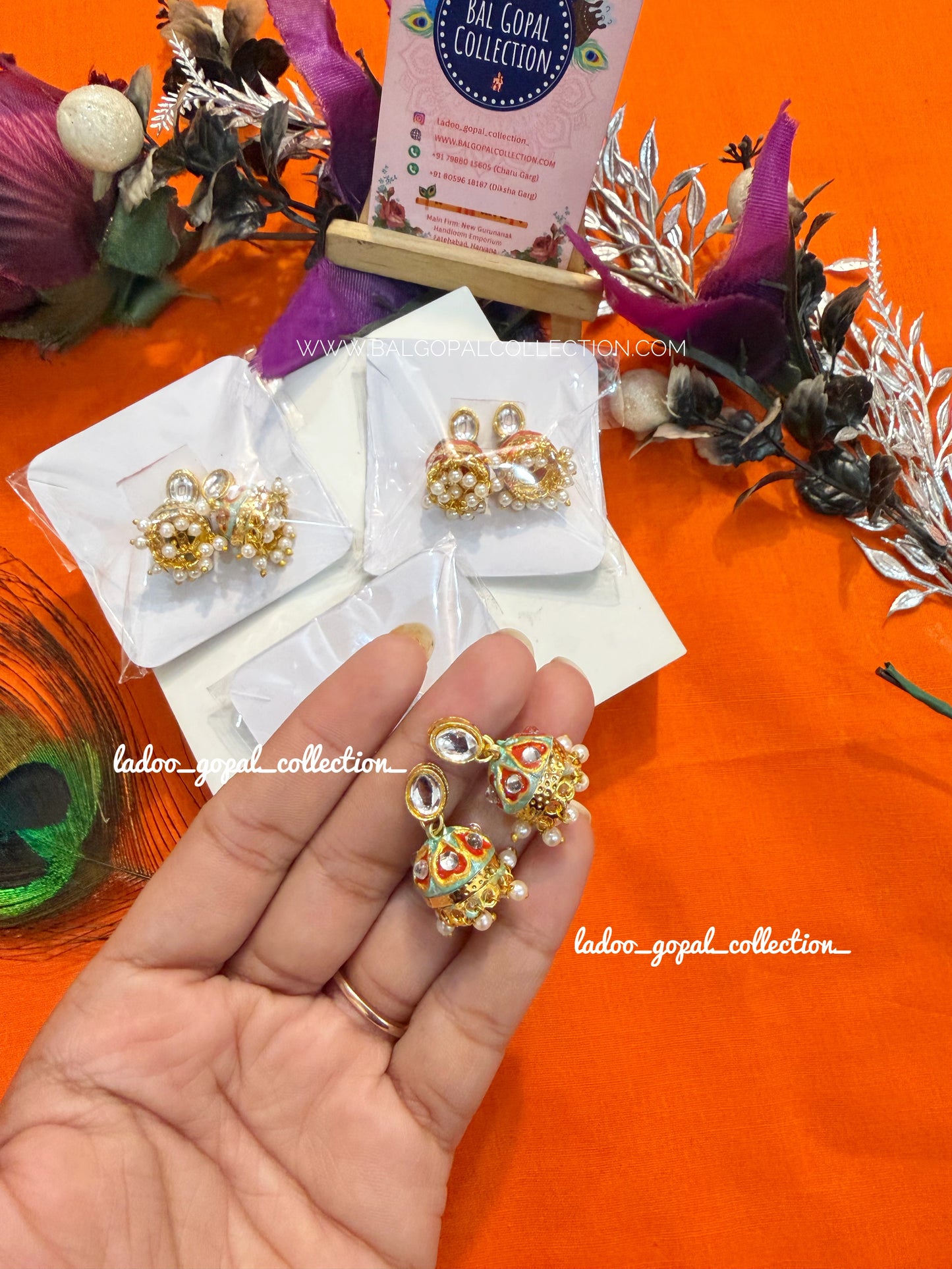 Jhumke for radha rani/ krishna