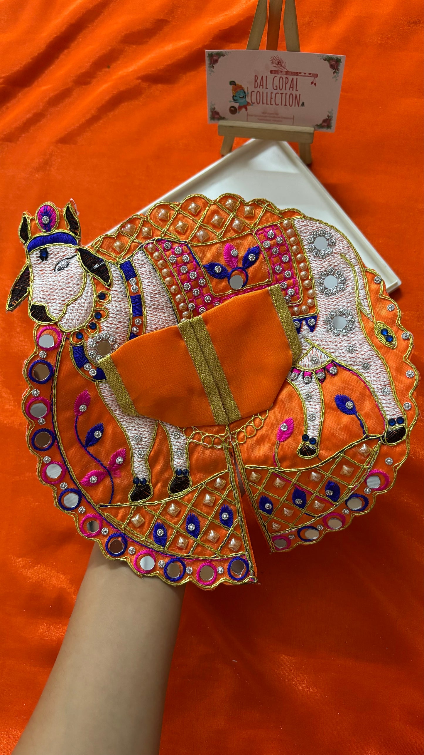 Cow poshak/ dress for laddu gopal