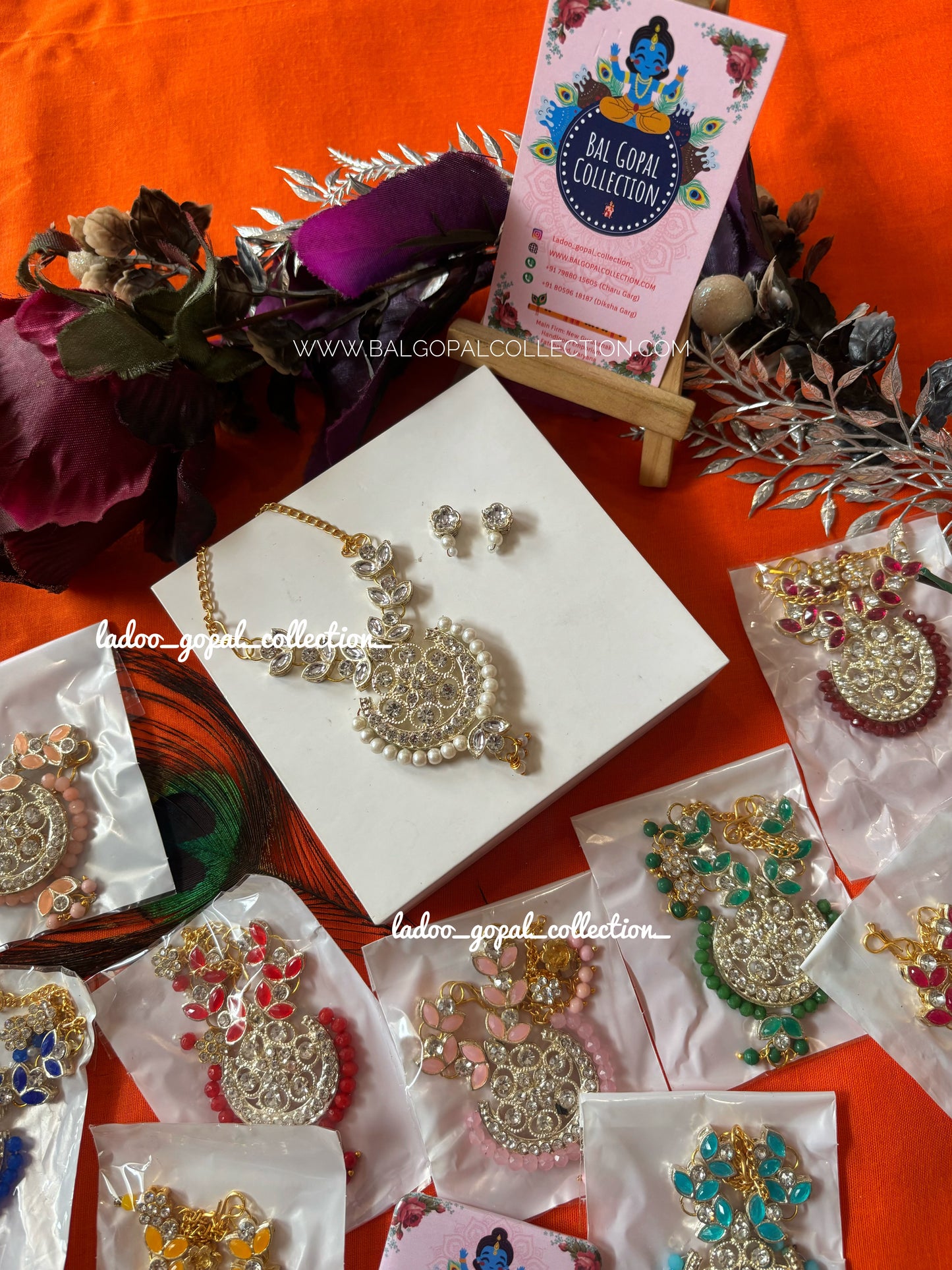 Premium kundan shringar for laddu gopal