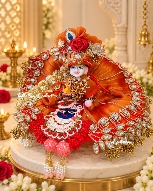 Kesariya Madhav Poshak for laddu gopal