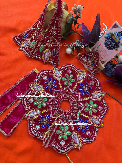 Heavy velvet poshak for laddu gopal