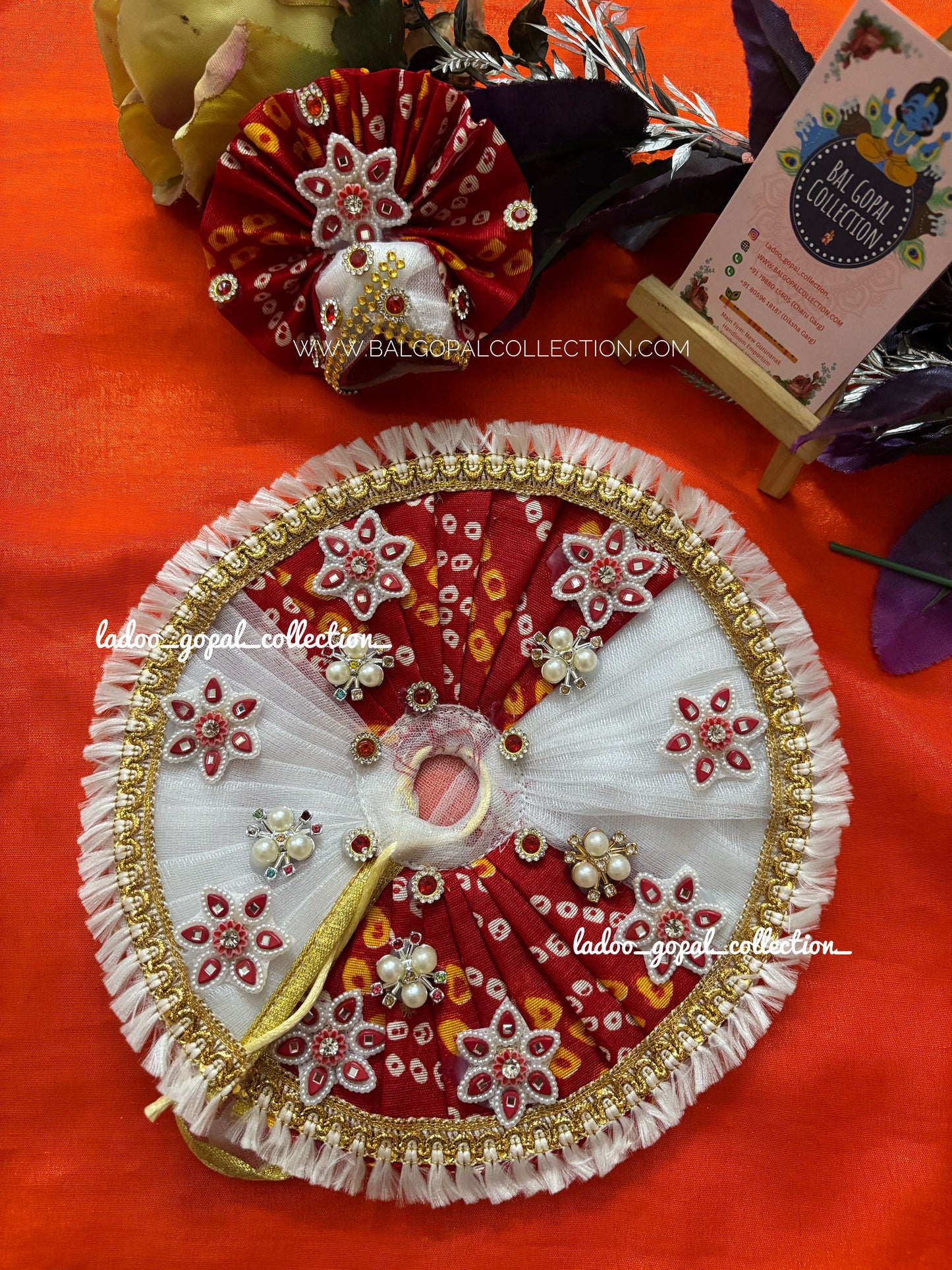 Heavy poshak for laddu gopal with pagdi
