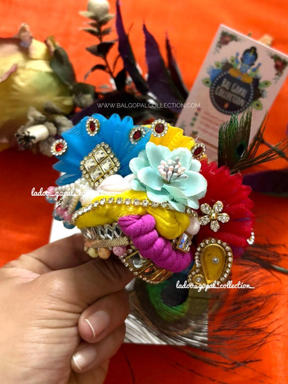 Heavy colorful pagdi for laddu gopal