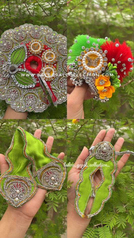 Heavy handwork poshak for laddu gopal size 6