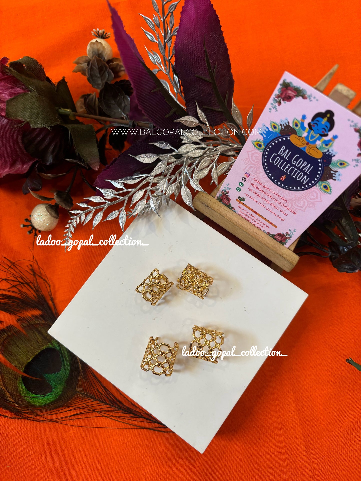 Golden bangles for laddu gopal size 4-6