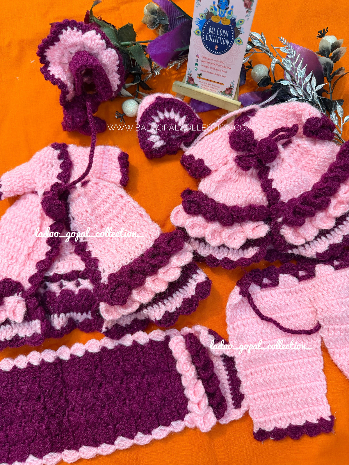 Premium woollen radha krishna poshak
