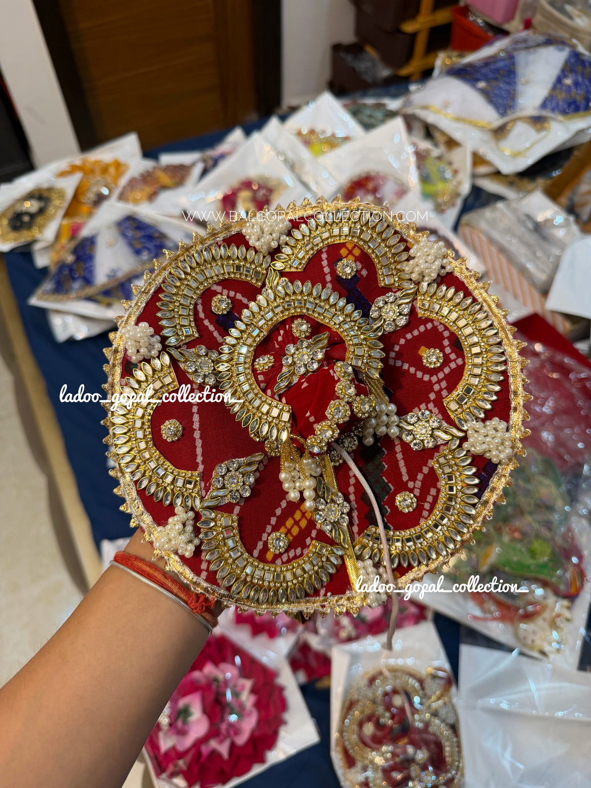 Heavy chunri laddu gopal poshak