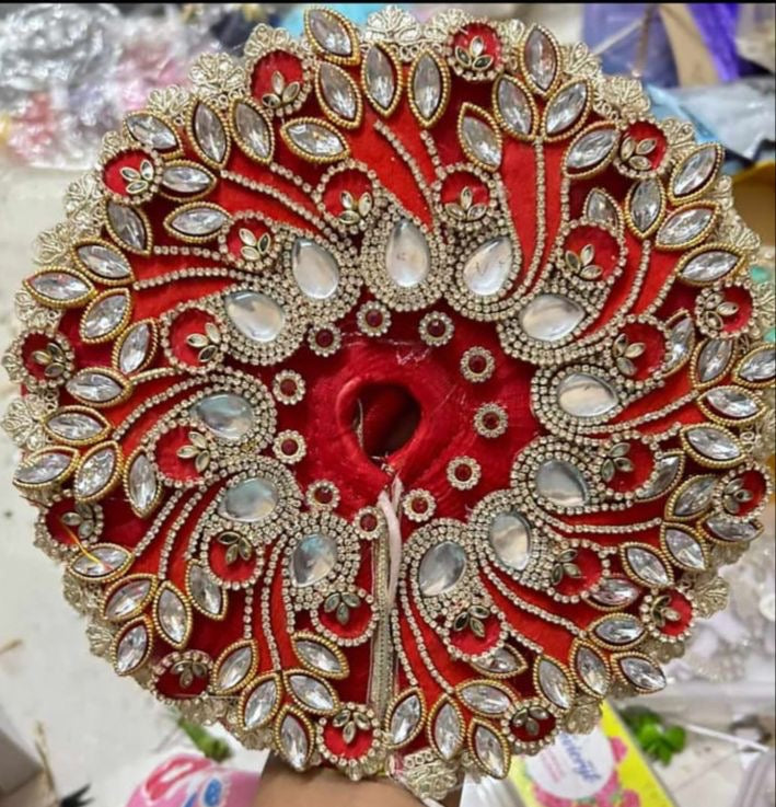 Heavy red dress with pagdi for laddu gopal