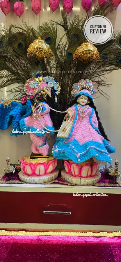 Woollen radha krishna poshak