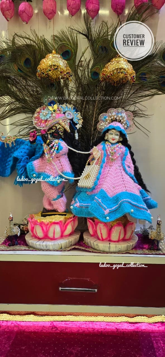 Woollen radha krishna poshak