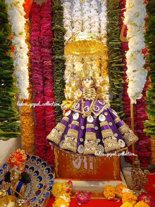 Premium purple lehnga for mata rani